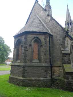 East end of Bishop Auckland Cemetery Chapel July 2016